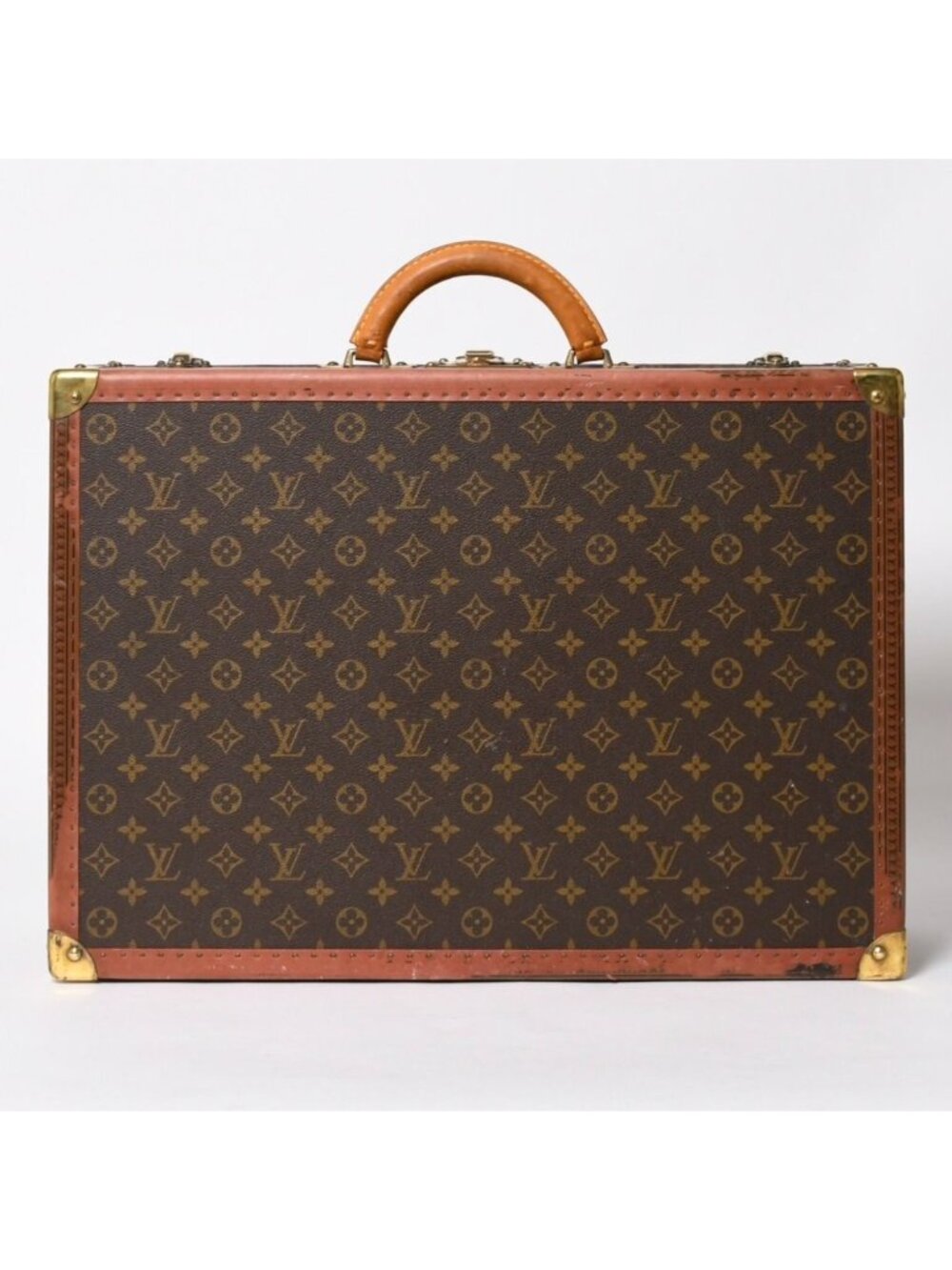 Louis Vuitton Alzer 55 Trunk Case Hard Monogram Leather